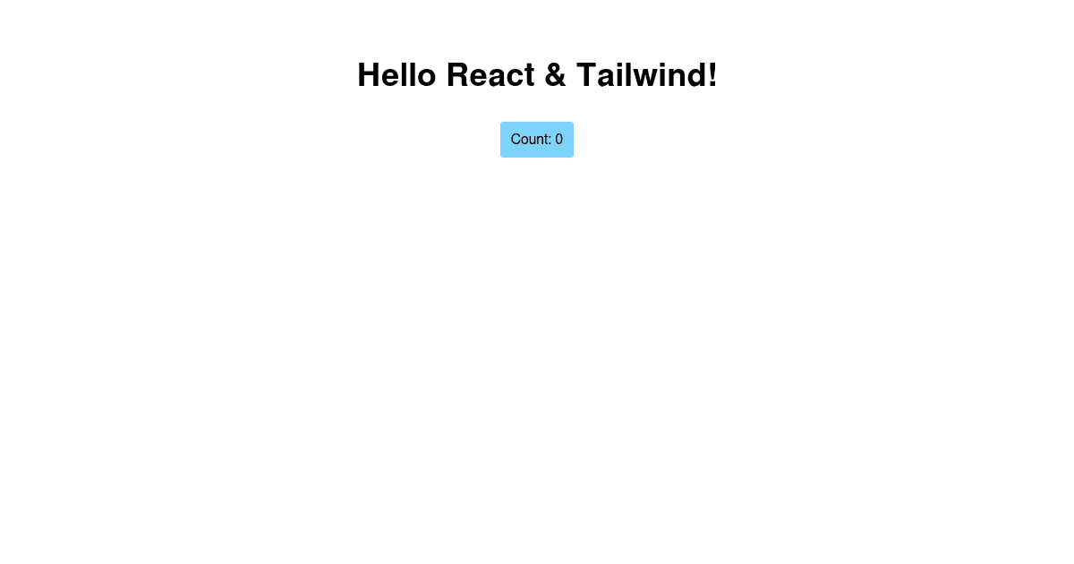 React + Tailwind